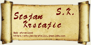 Stojan Krstajić vizit kartica